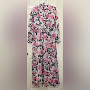 Beautiful Floral Print Long Maxi dress XS/S